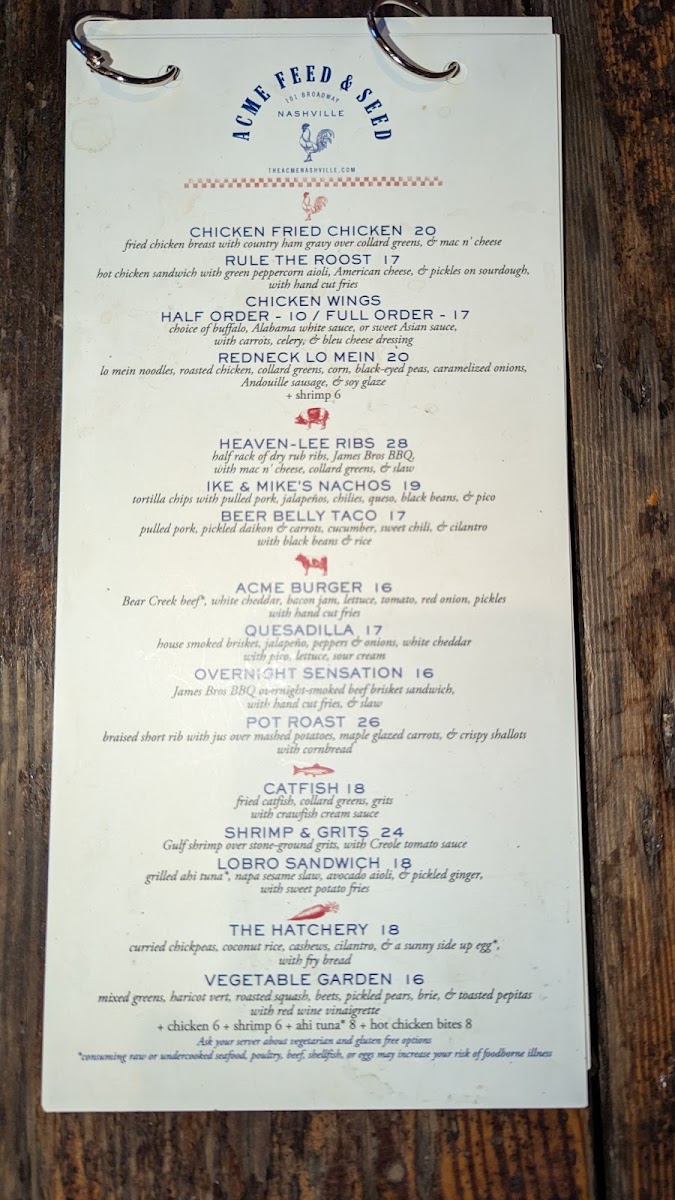 Acme Feed & Seed Menu - Image 3